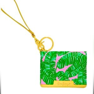 Lilly Pulitzer Vegan Leather Snap
ID Card Case, Cute Keychain Wallet. NWT